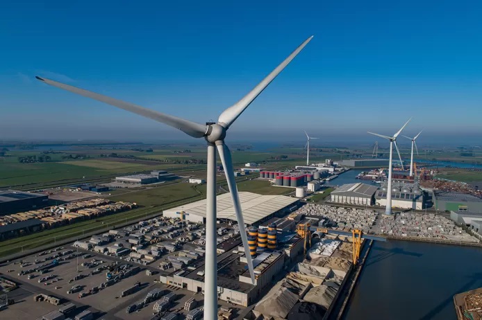 De opbrengst van een mega windturbine
